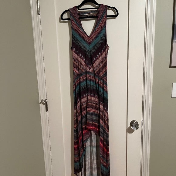 Colorful high-low dress - S - Picture 1 of 2